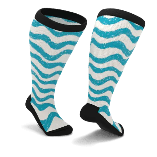 Waves Non-Binding Diabetic Socks