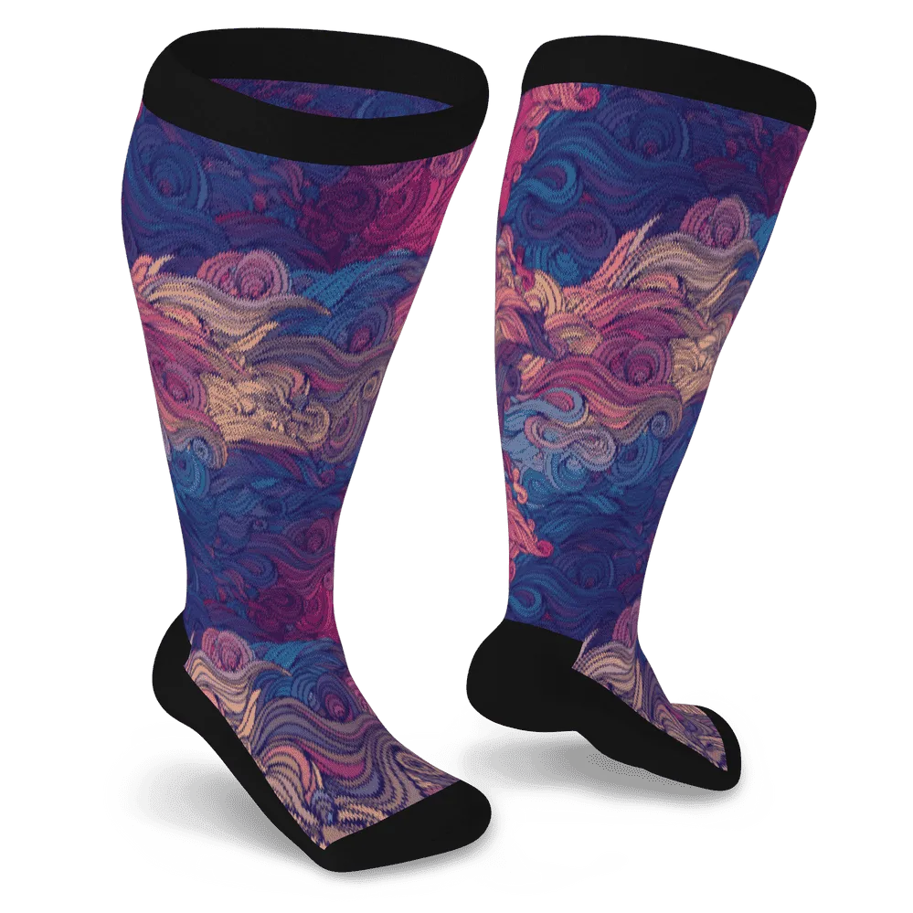 Wild Winds Non-Binding Diabetic Socks