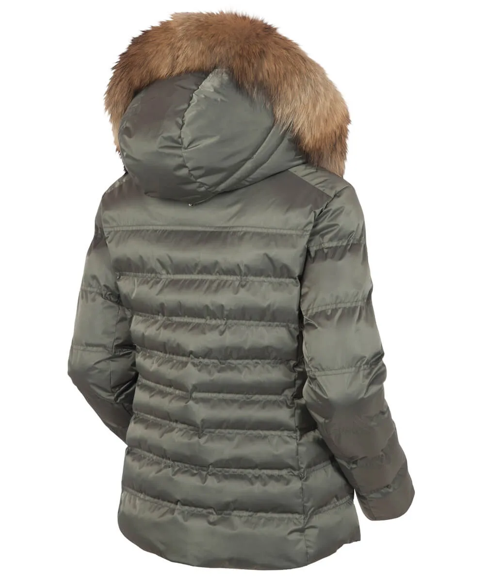 Women's Fiona Waterproof Quilted Stretch Jacket With Removable Fur Ruff