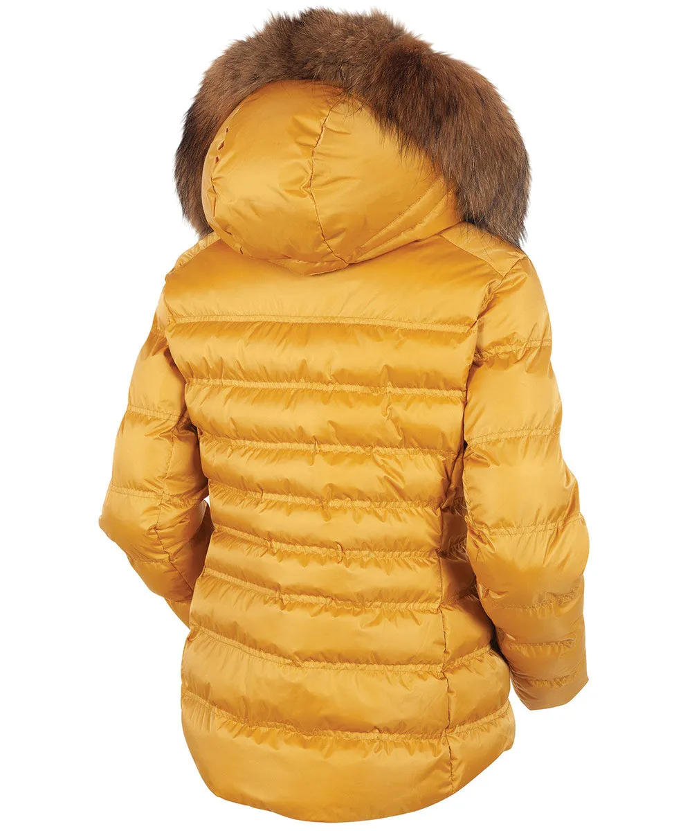 Women's Fiona Waterproof Quilted Stretch Jacket With Removable Fur Ruff