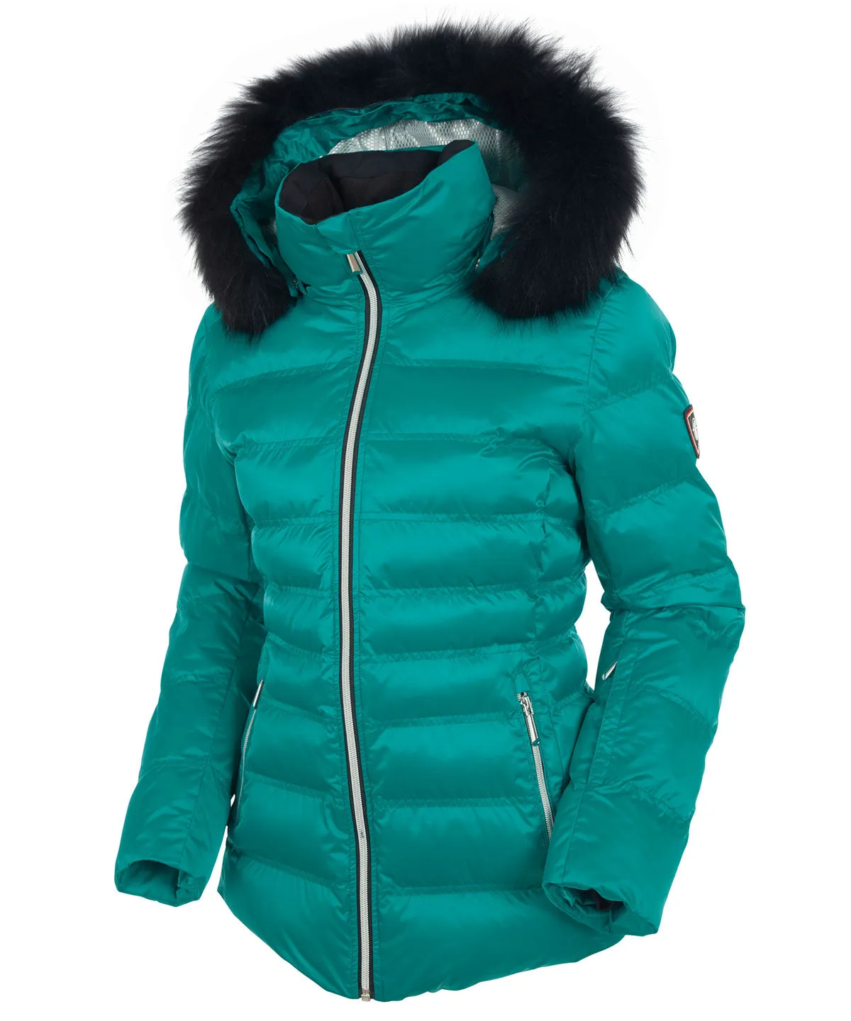 Women's Fiona Waterproof Quilted Stretch Jacket With Removable Fur Ruff