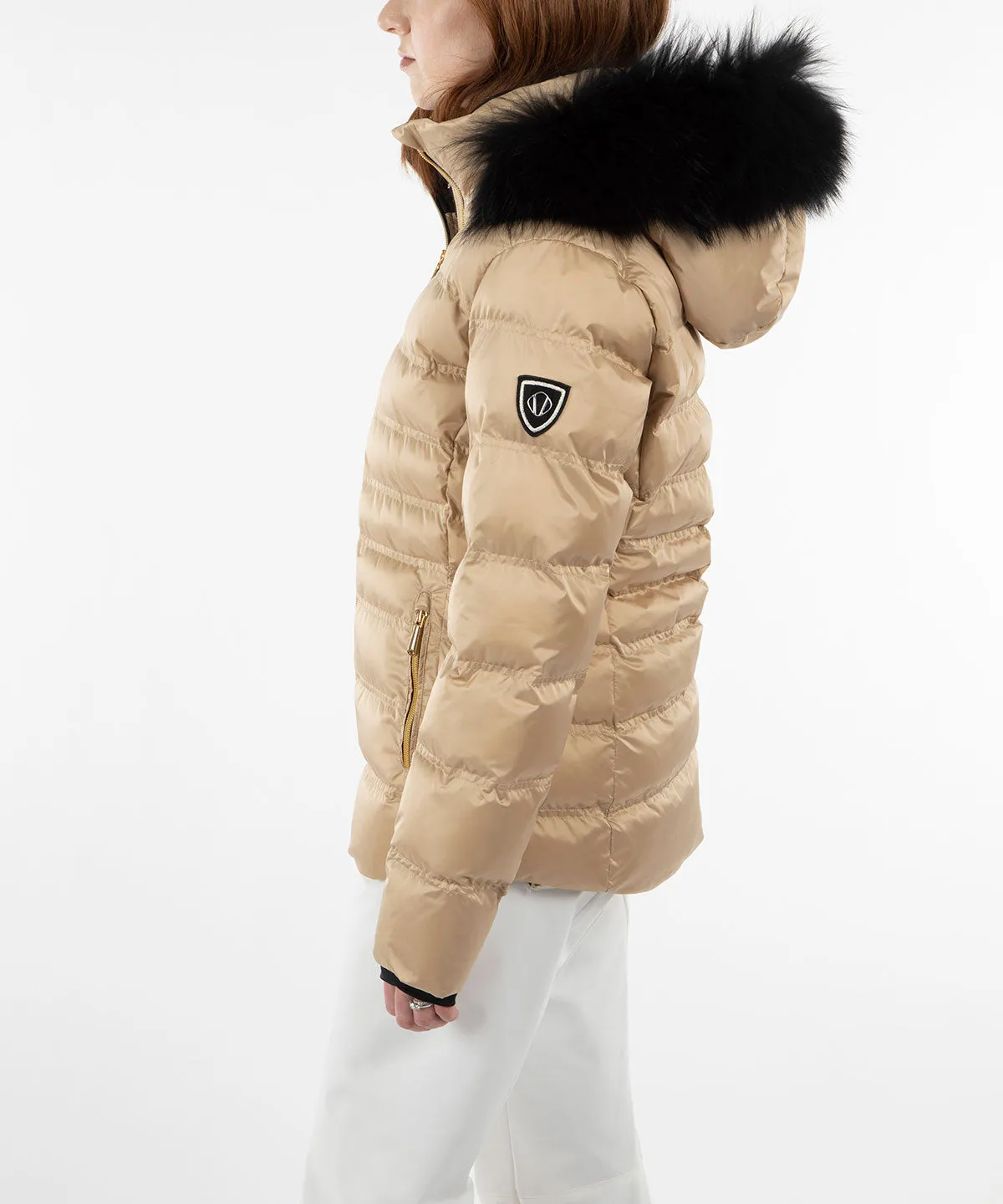 Women's Fiona Waterproof Quilted Stretch Jacket With Removable Fur Ruff