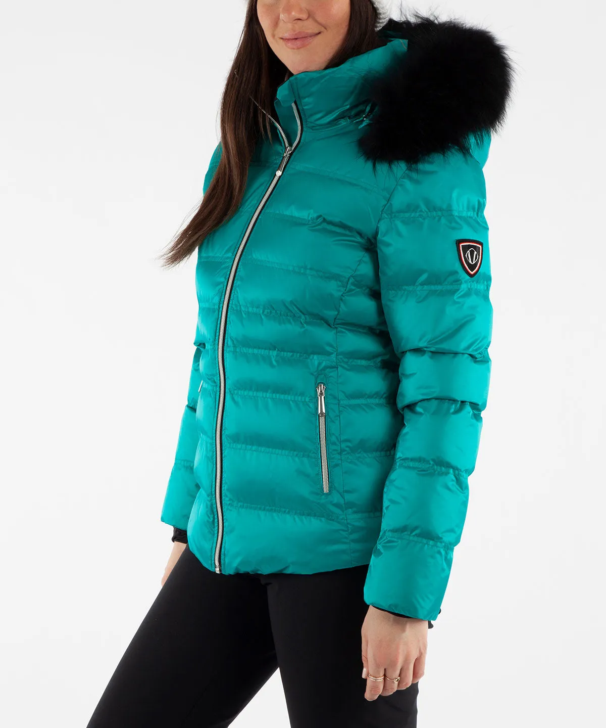 Women's Fiona Waterproof Quilted Stretch Jacket With Removable Fur Ruff