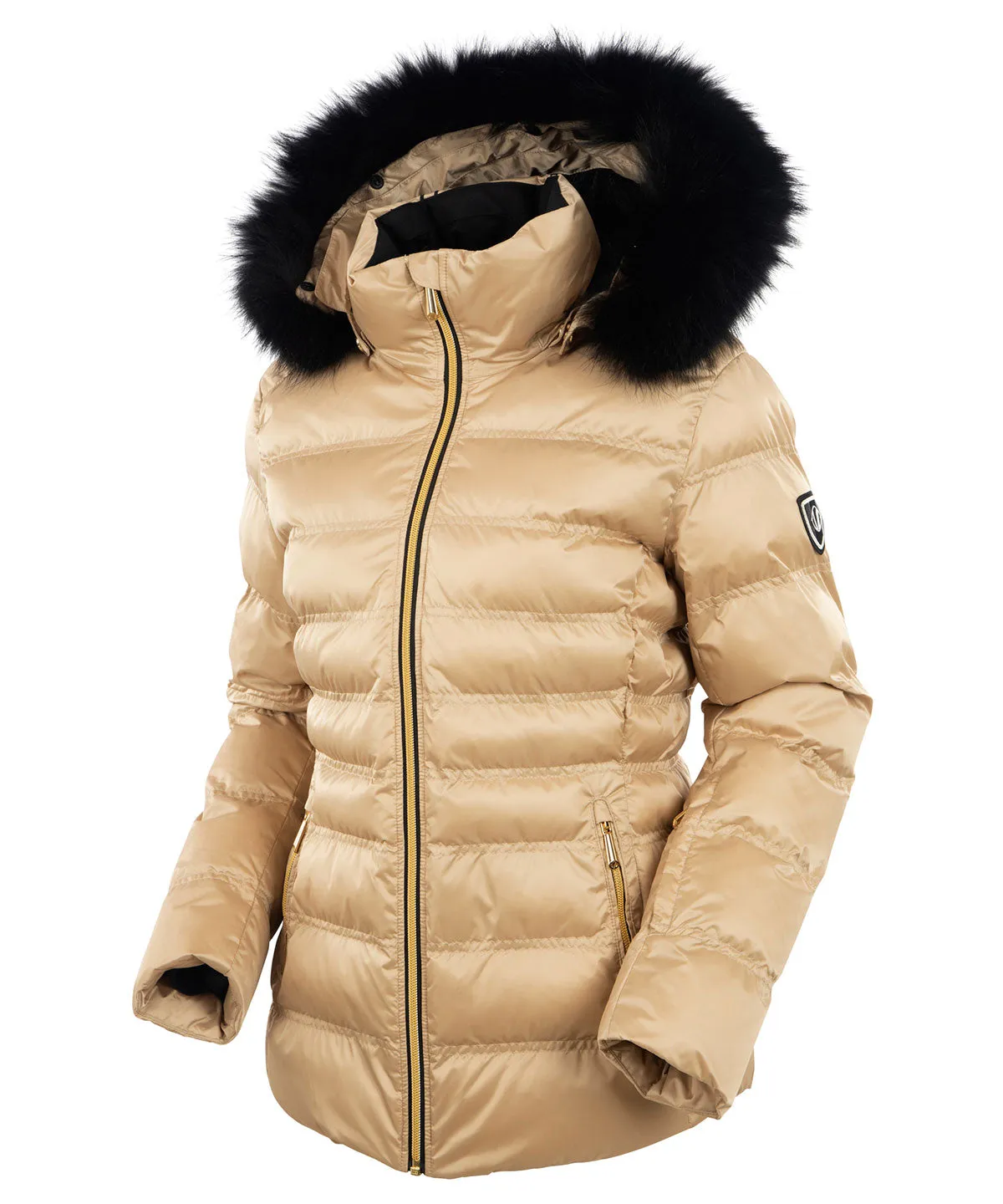 Women's Fiona Waterproof Quilted Stretch Jacket With Removable Fur Ruff