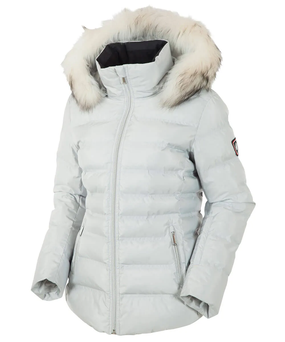 Women's Fiona Waterproof Quilted Stretch Jacket With Removable Fur Ruff