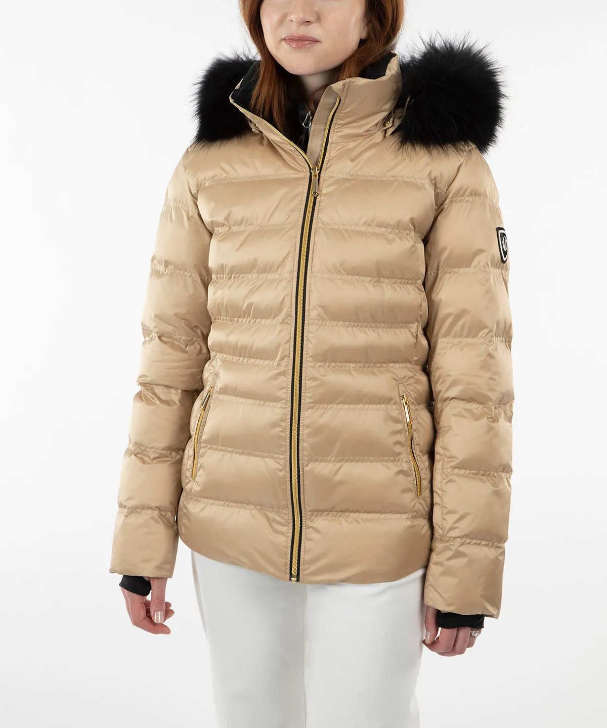 Women's Fiona Waterproof Quilted Stretch Jacket With Removable Fur Ruff