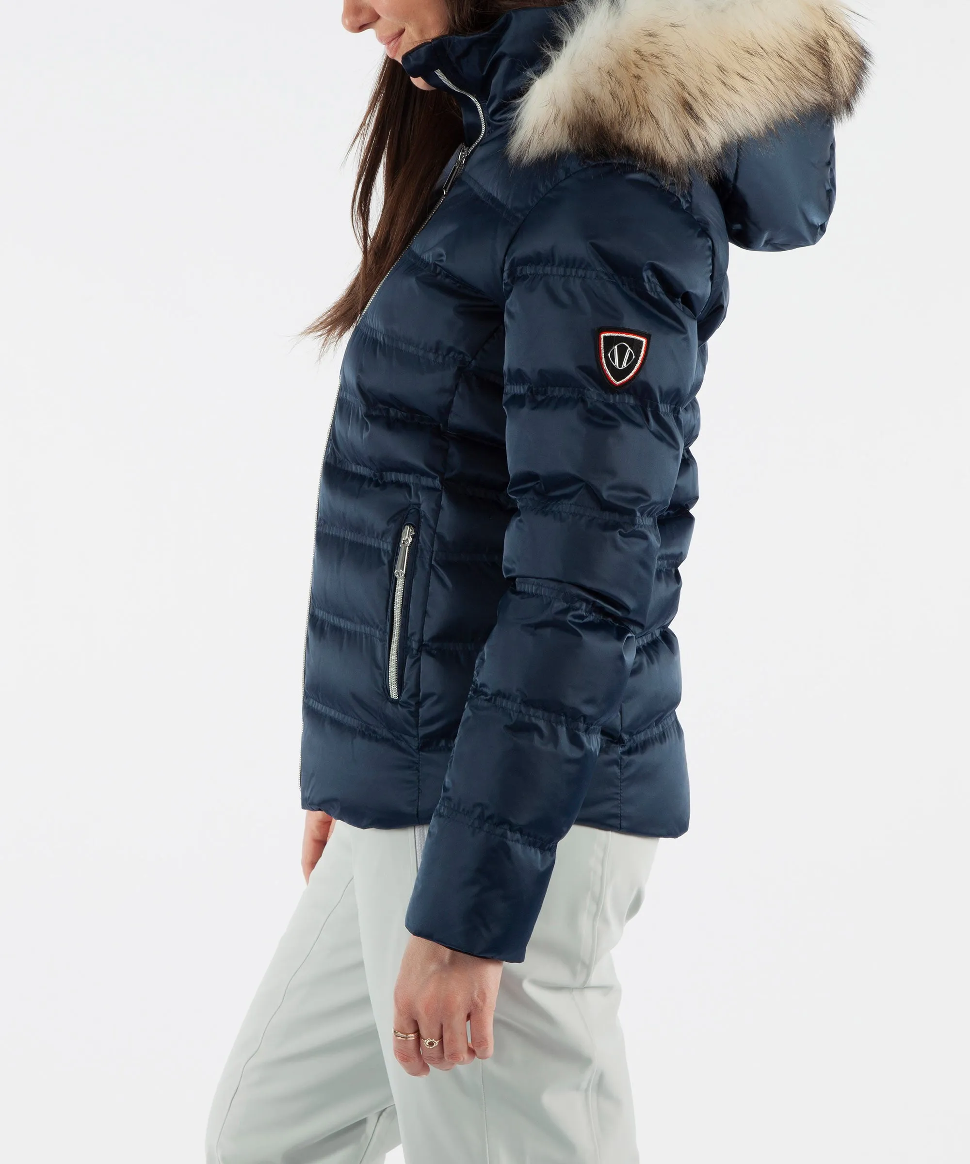 Women's Fiona Waterproof Quilted Stretch Jacket With Removable Fur Ruff