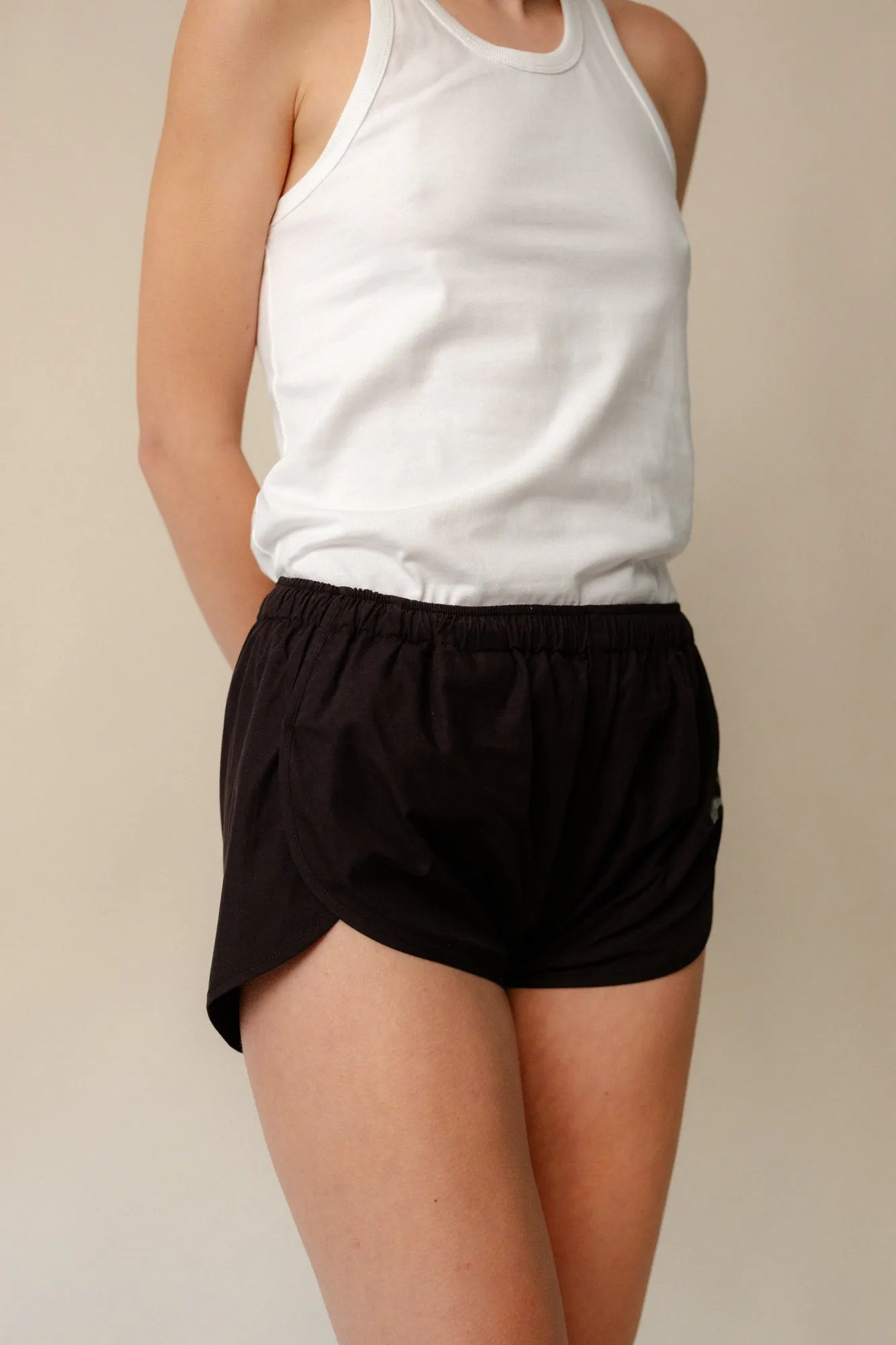 Womens Lightweight Running Short Plastic Free - Black