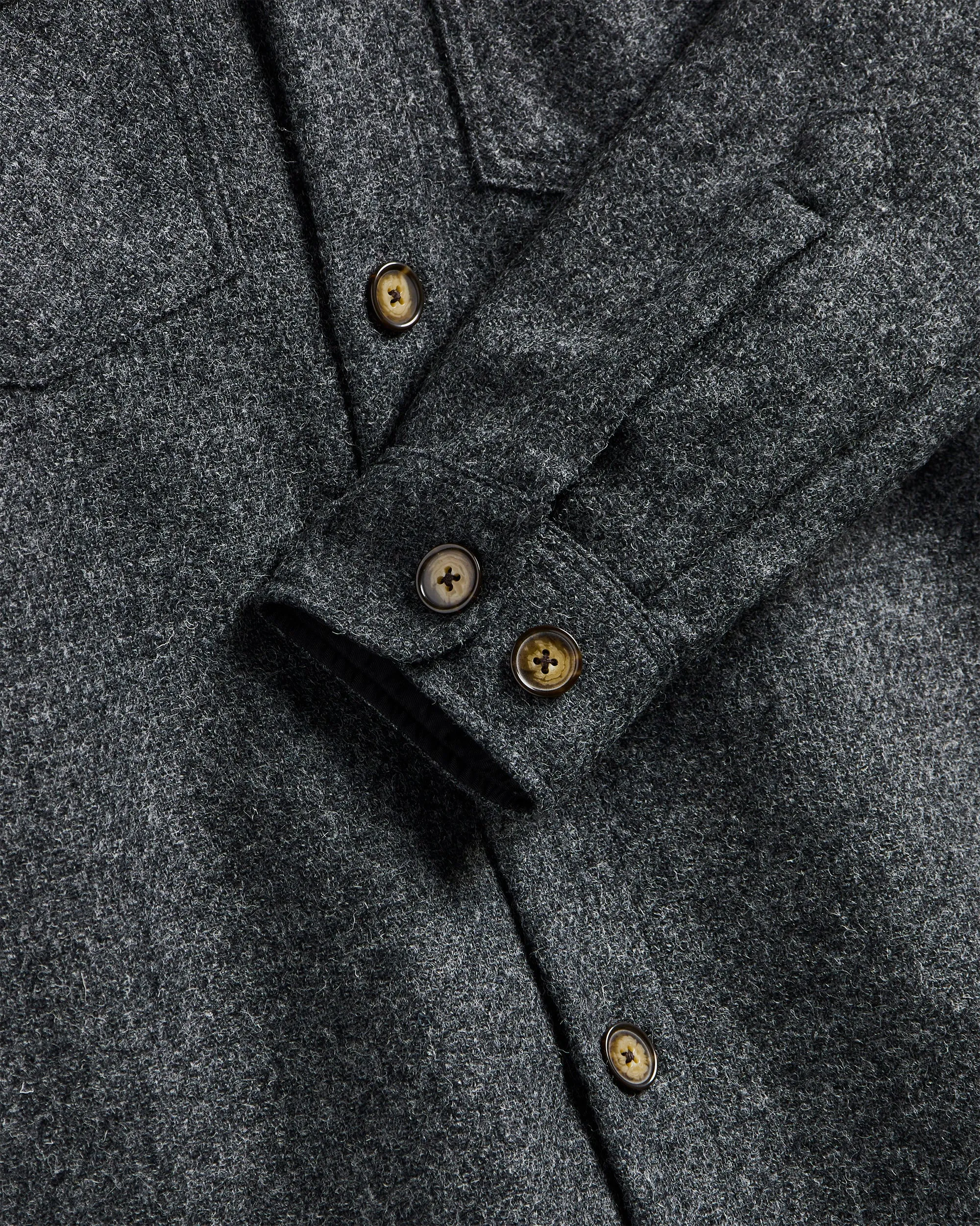 Wool Field Overshirt - Grey