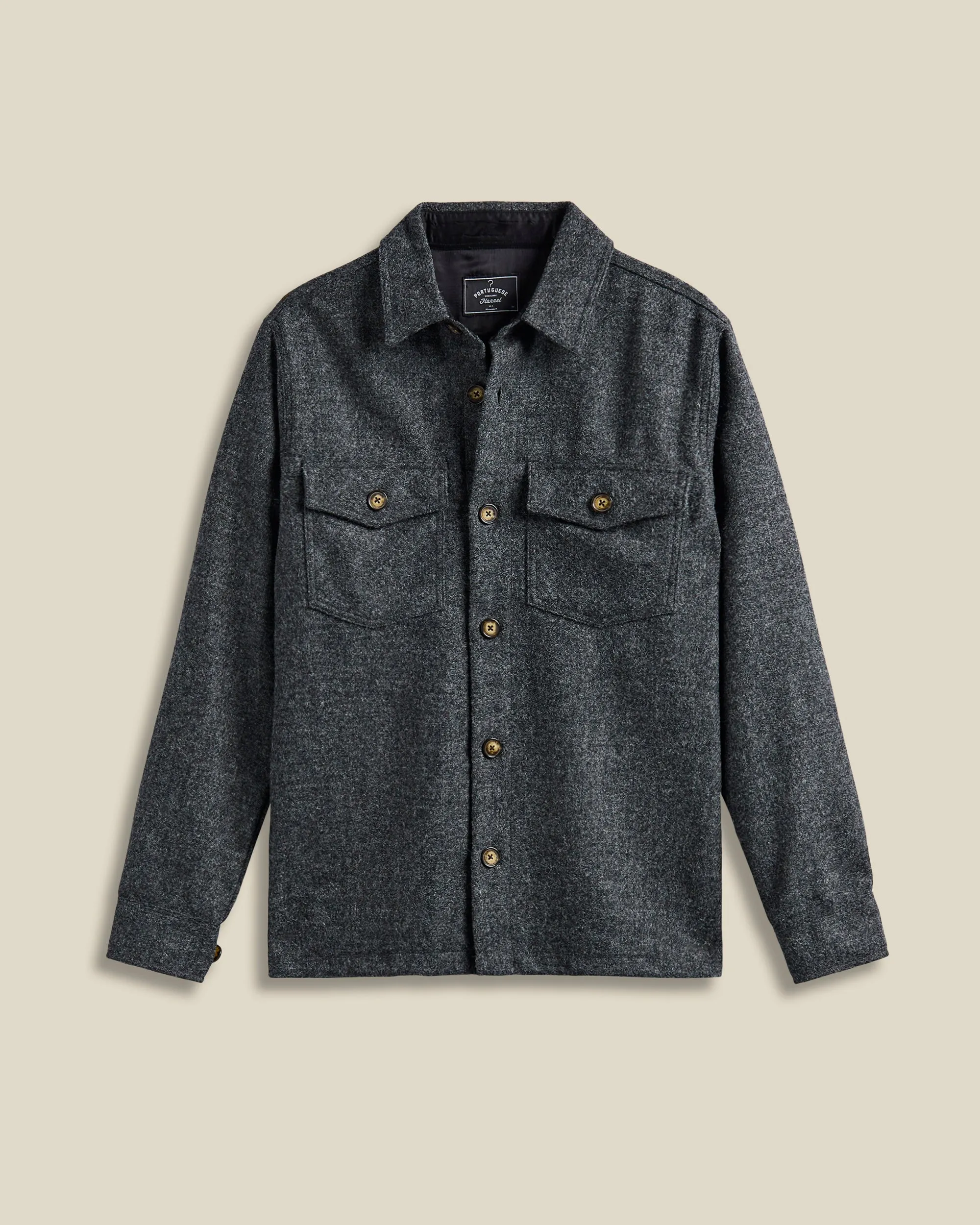 Wool Field Overshirt - Grey