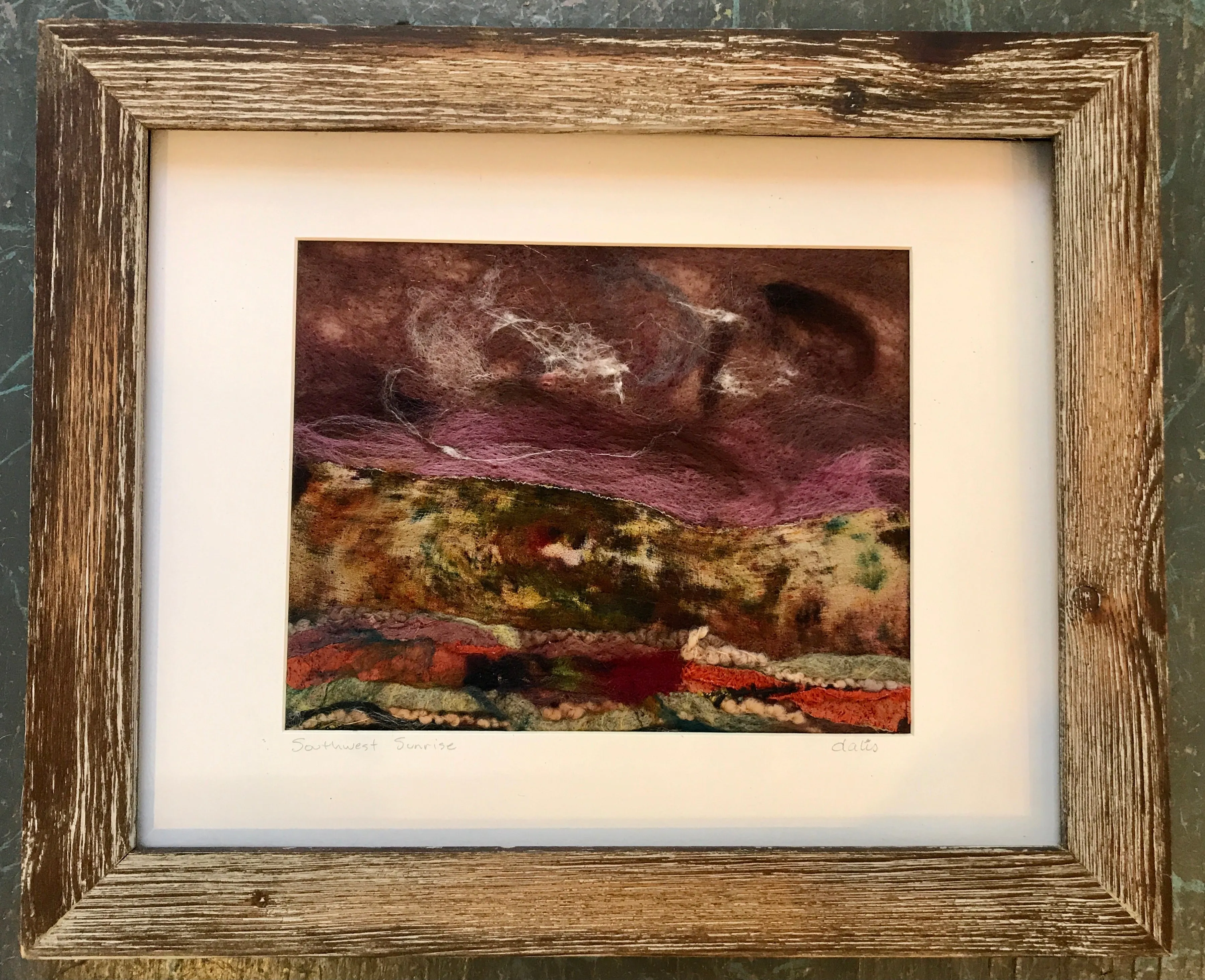 Wool Painting, Southwest Sunrise