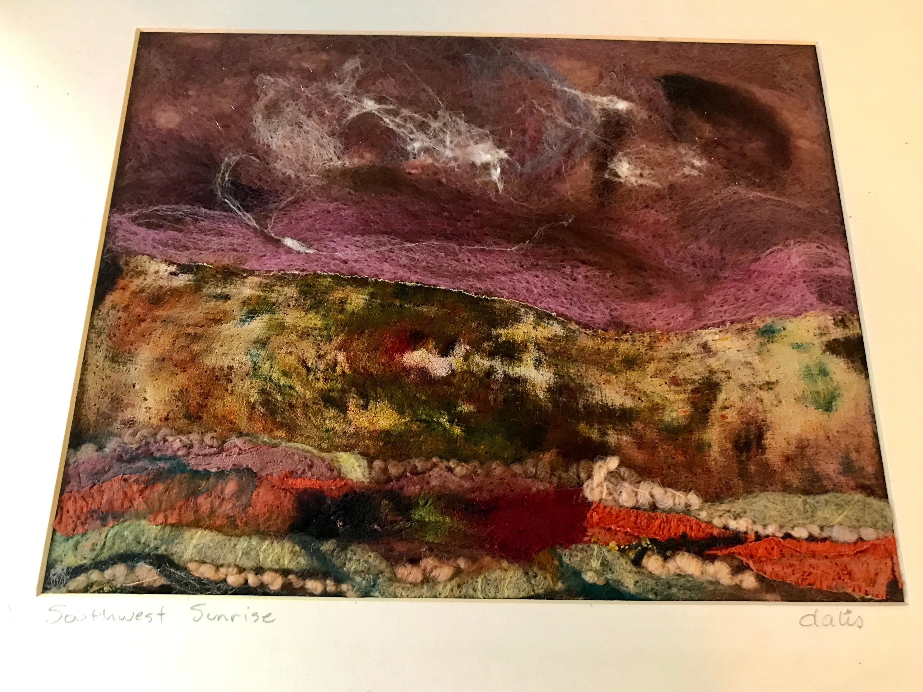 Wool Painting, Southwest Sunrise