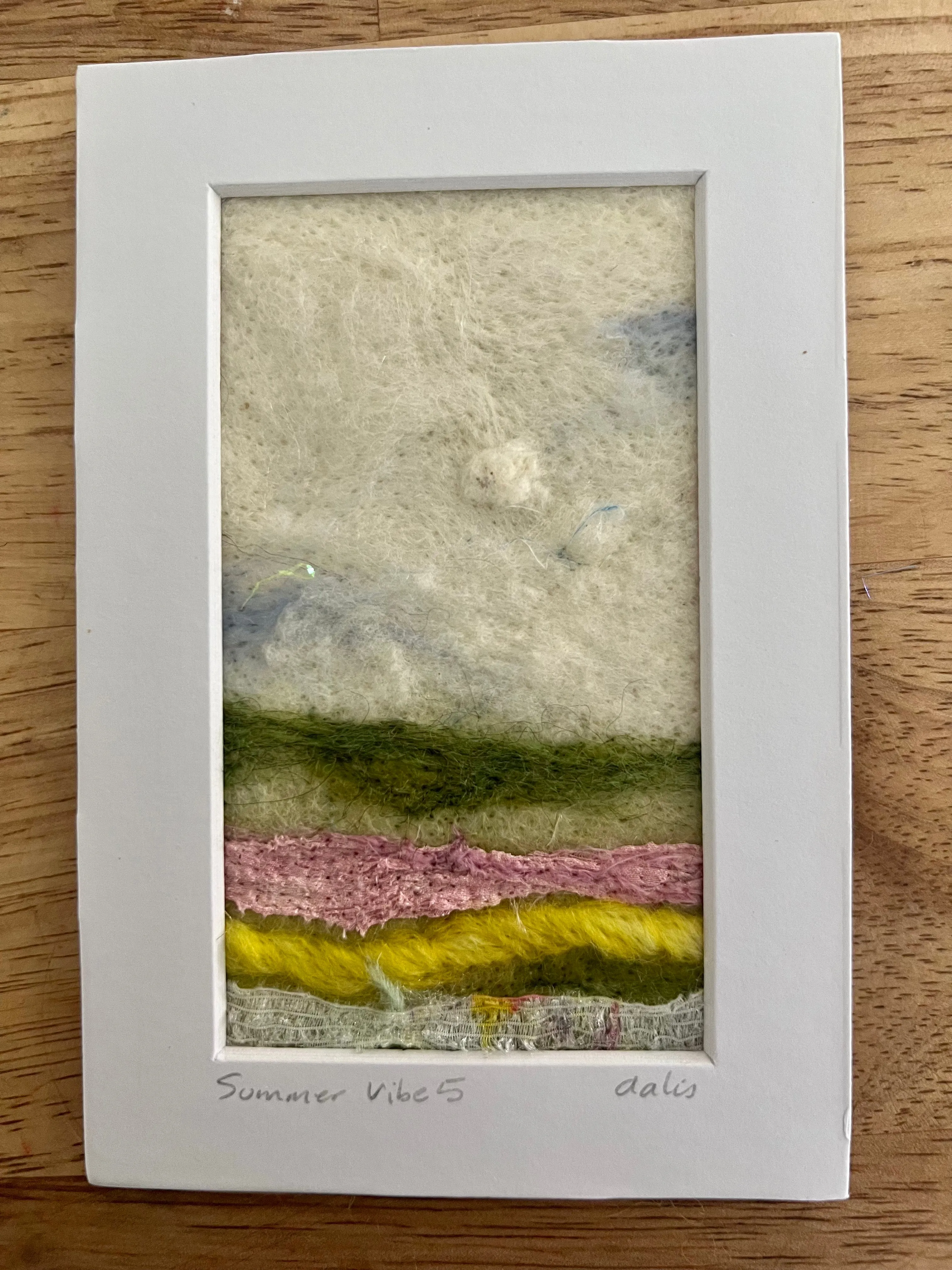 Wool Painting, Summer Vibe 5